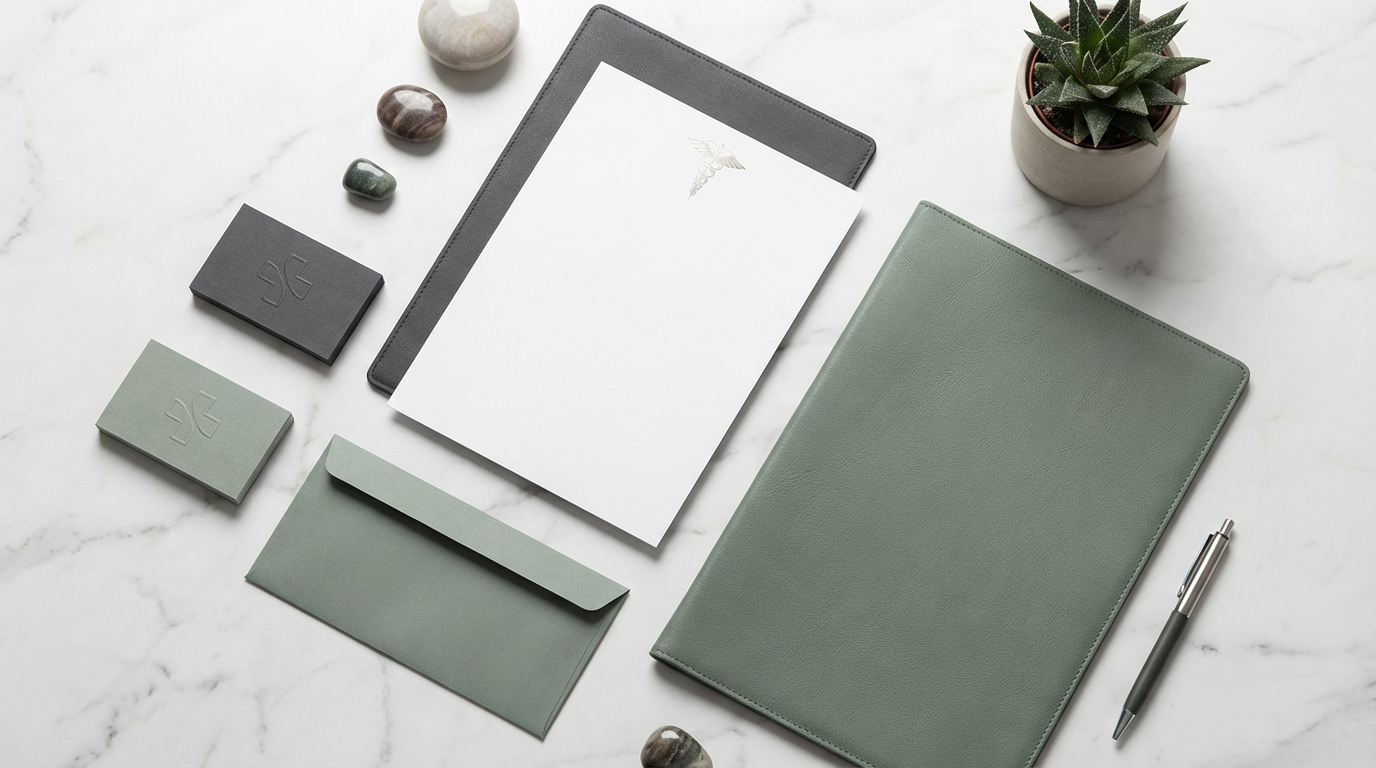 Clinique Esthétique Brandée : Identité Visuelle Impactante 2026 - illustration